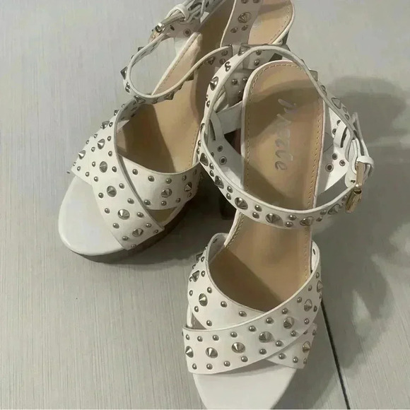 Pazzle Studded Chunky Heels - Picture 7 of 12